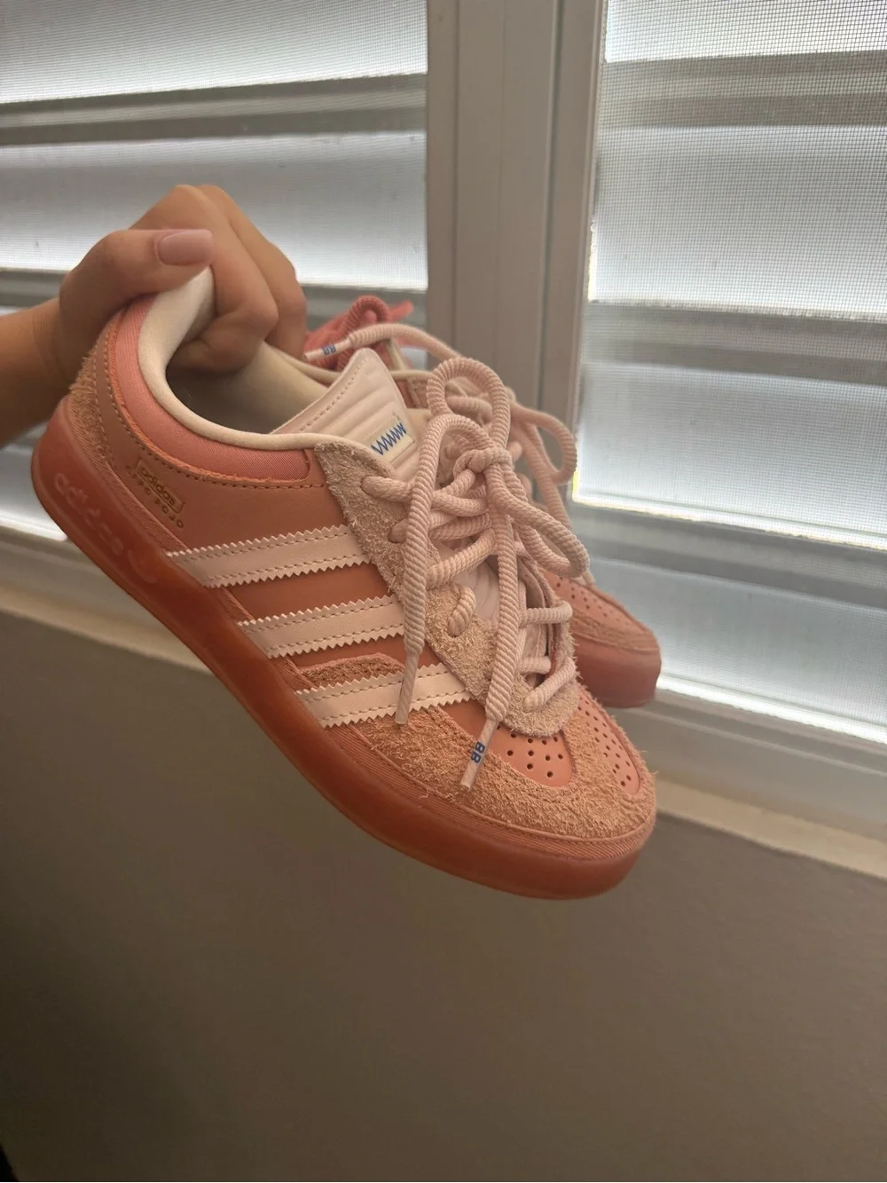 adidas Kids Peach/Pink Campus Inspired Low-Top Sneakers - Picture 4 of 6